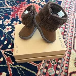 Cozy Brown Kids Boots